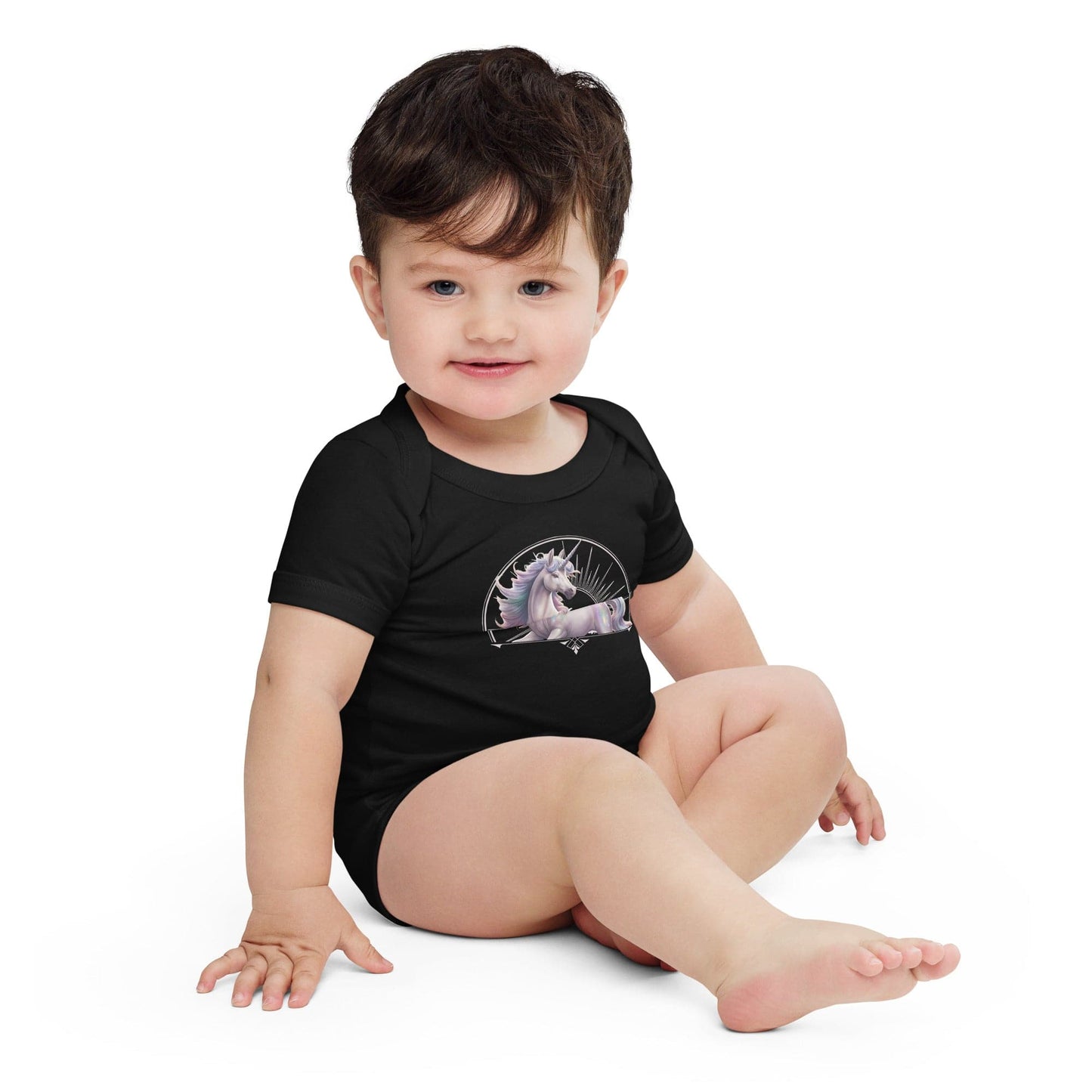 Unicorn Fantasy, baby short sleeve one piece