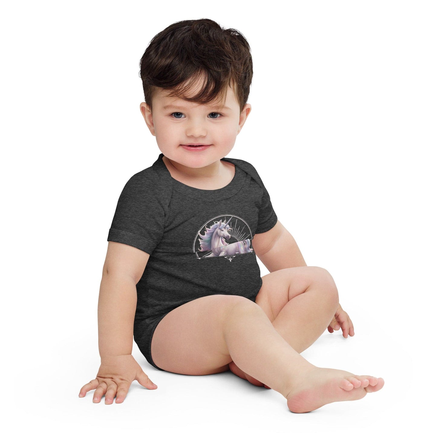 Unicorn Fantasy, baby short sleeve one piece