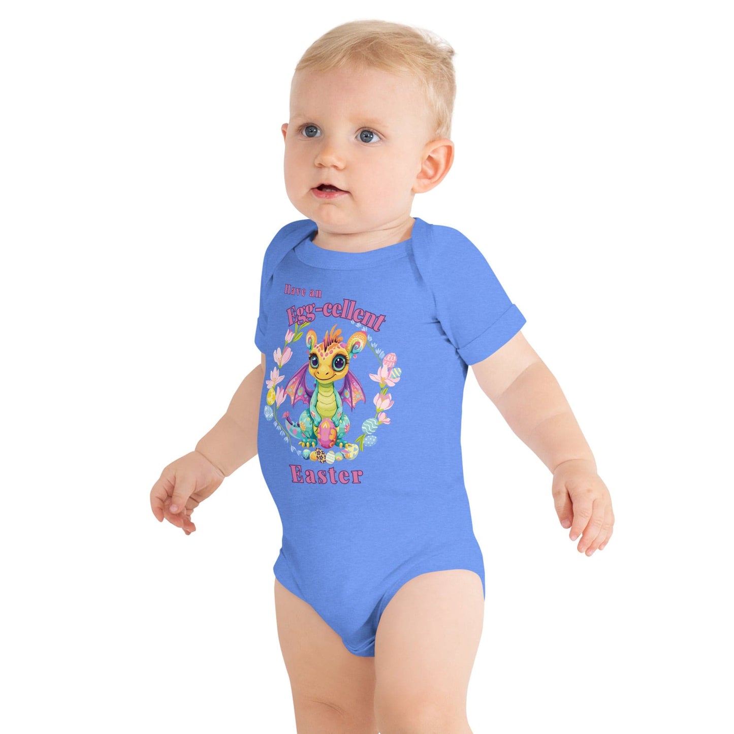 Have an Egg-cellent Easter baby short sleeve one piece