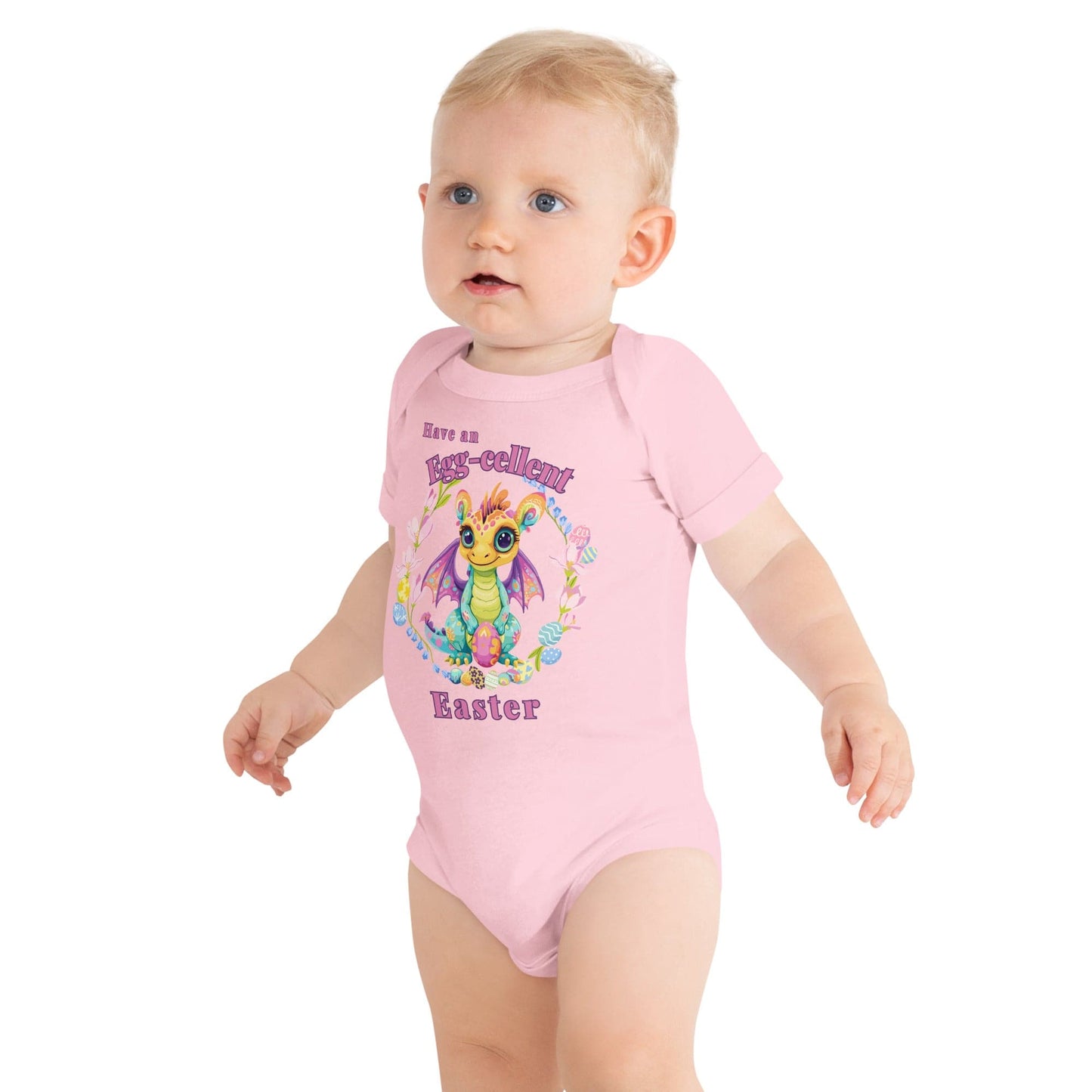 Have an Egg-cellent Easter baby short sleeve one piece