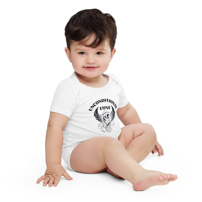 Unconditional Love, baby short sleeve one piece