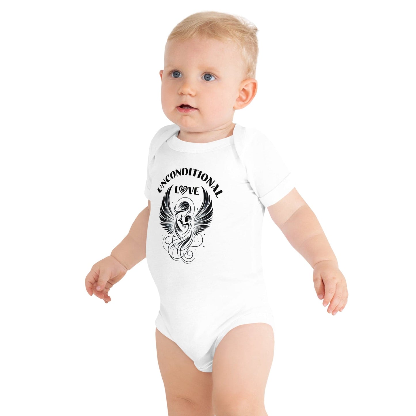 Unconditional Love, baby short sleeve one piece