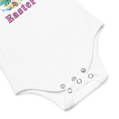 Have an Egg-cellent Easter baby short sleeve one piece - Enchanted Enigma #