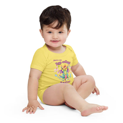 Have an Egg-cellent Easter baby short sleeve one piece - Enchanted Enigma #