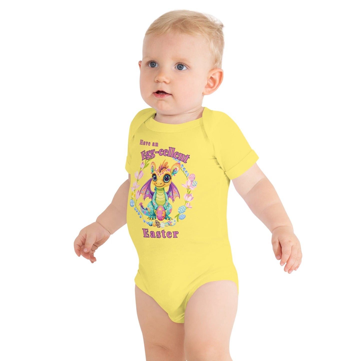 Have an Egg-cellent Easter baby short sleeve one piece