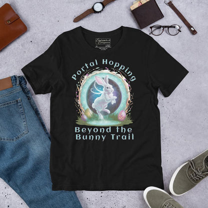 Portal Hopping: Beyond the Bunny Trail, unisex t-shirt