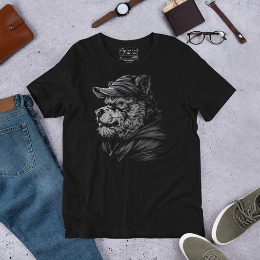 Urban Bear - Bold and Fearless, unisex t-shirt Enchanted Enigma