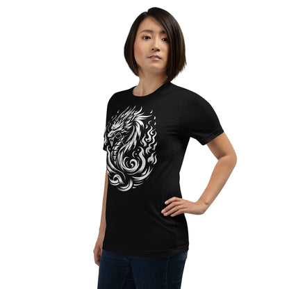 Flames Dragon unisex t-shirt - Enchanted Enigma #