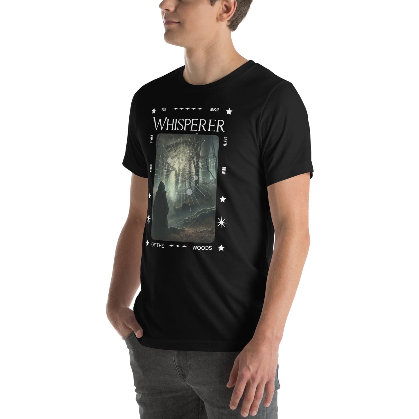 Whisperer of the Woods, unisex t-shirt - Enchanted Enigma #