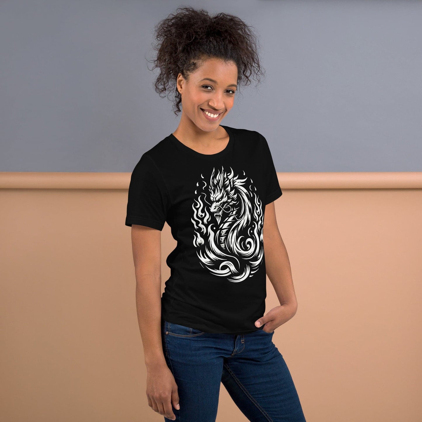 Flames Dragon unisex t-shirt - Enchanted Enigma #