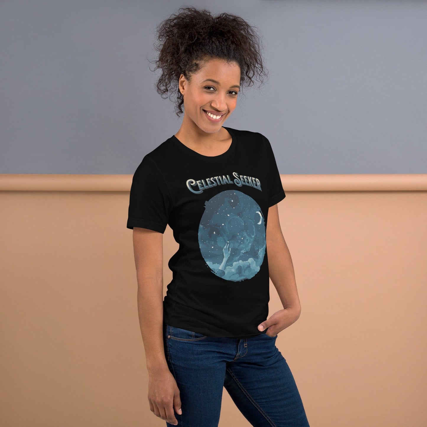 Celestial Seeker unisex t-shirt - Enchanted Enigma #