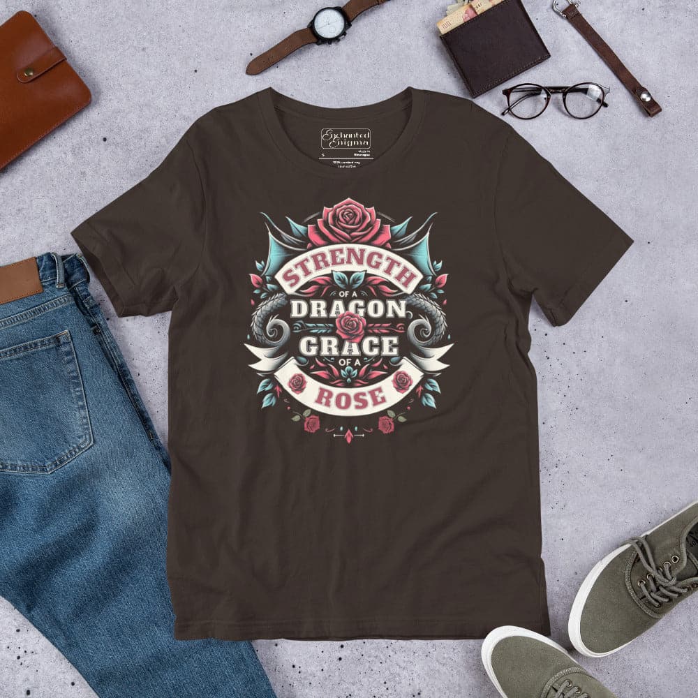 Camiseta unisex Dragon Strength Rose's Grace