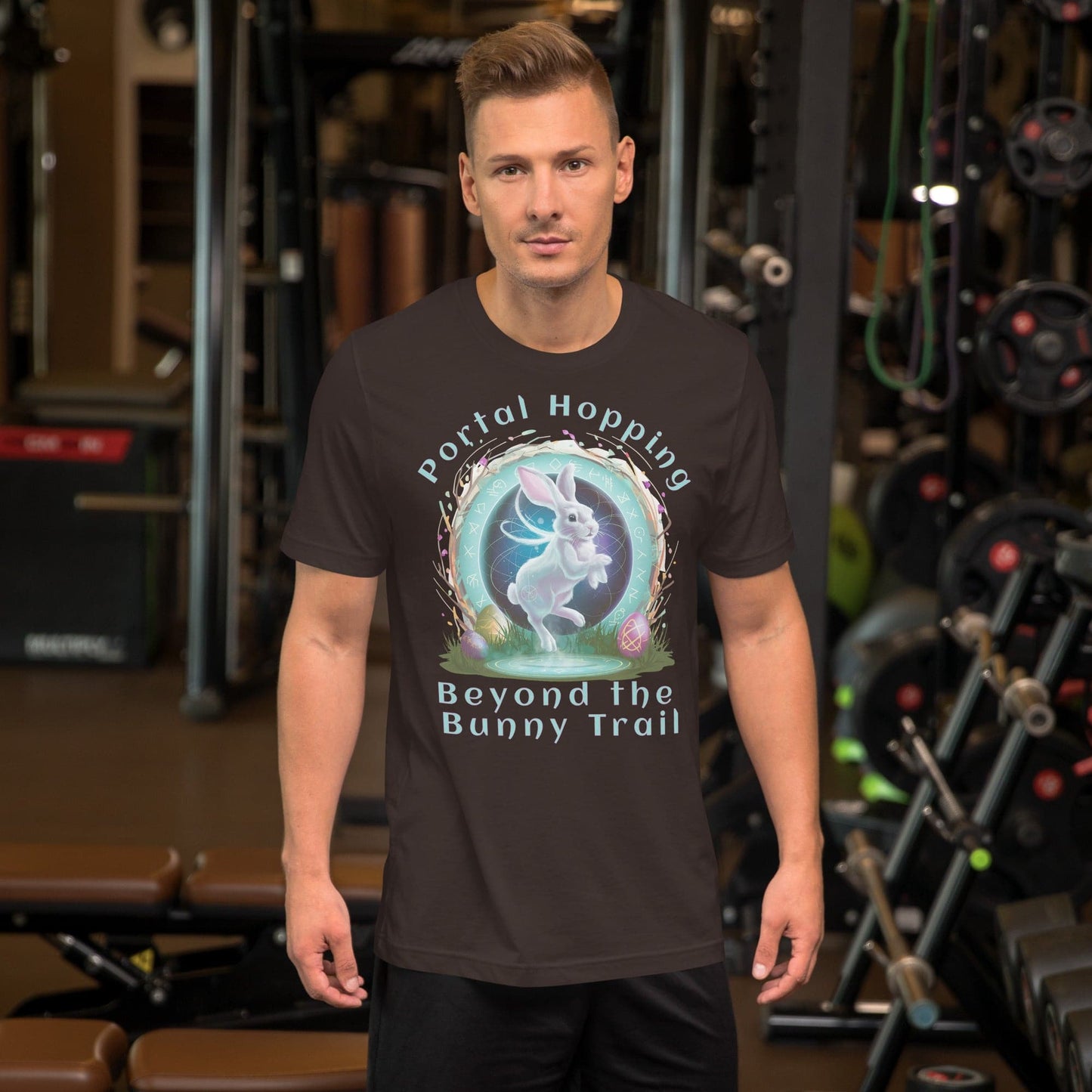 Portal Hopping: Beyond the Bunny Trail, unisex t-shirt