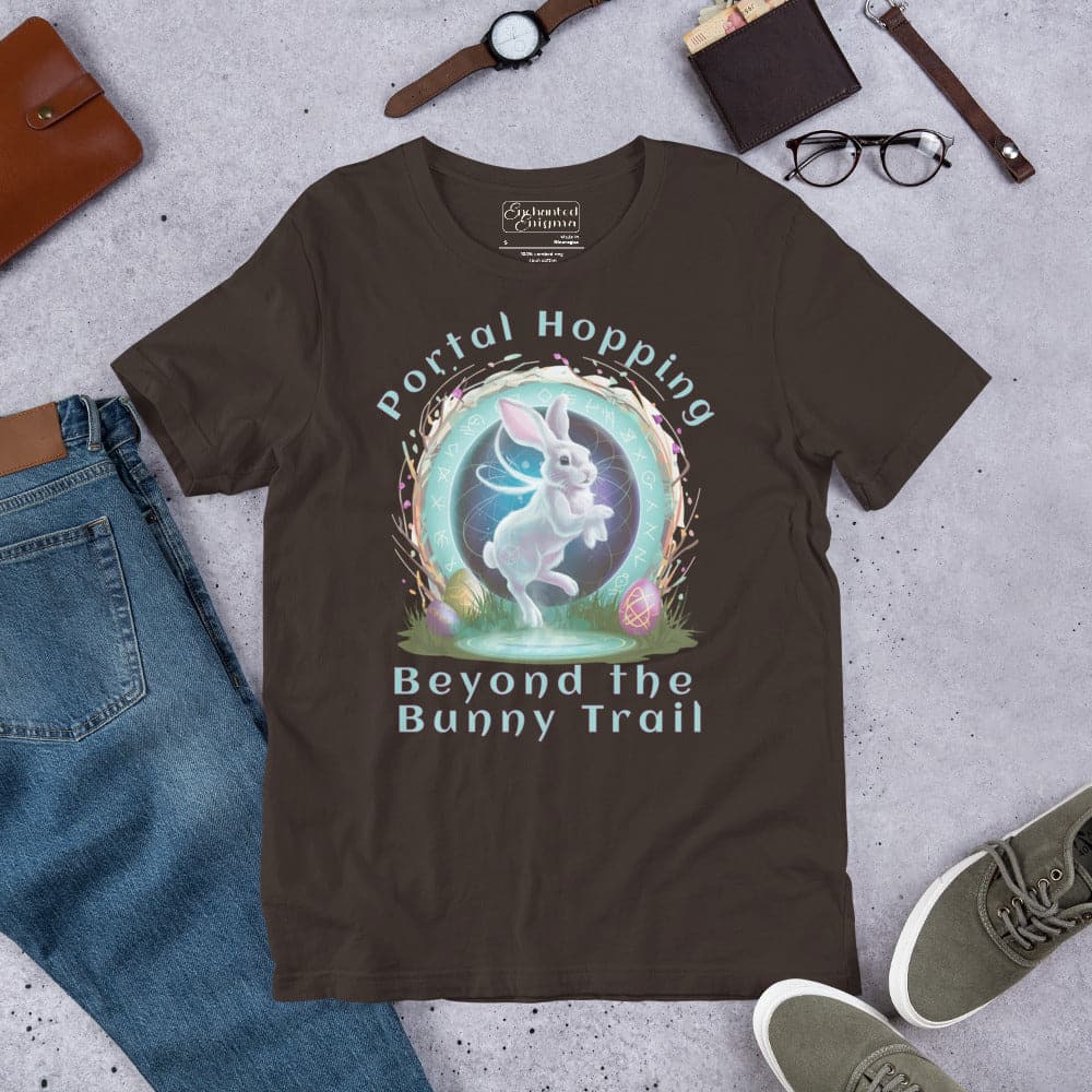 Portal Hopping: Beyond the Bunny Trail, unisex t-shirt