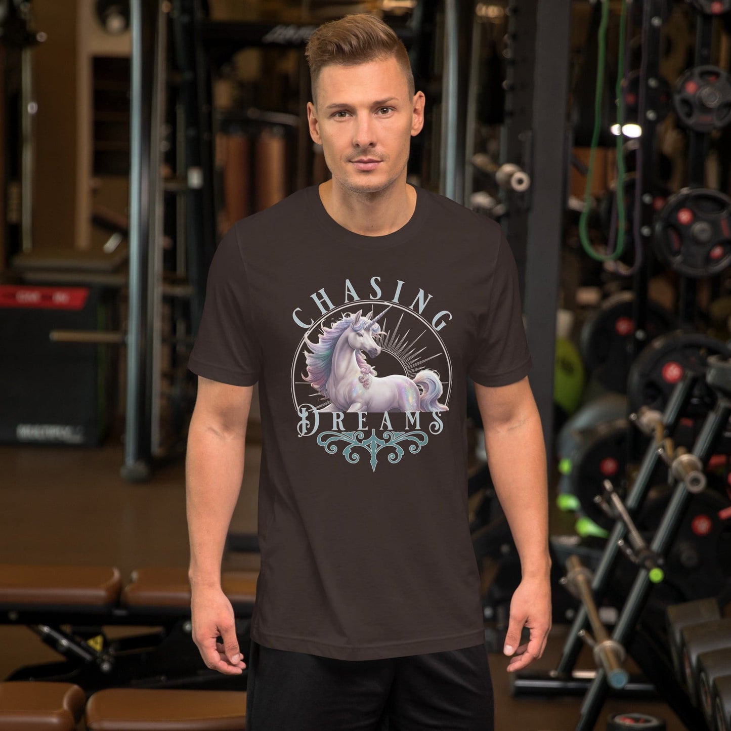 Chasing Dreams, Unicorn, unisex t-shirt