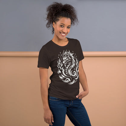 Flames Dragon, unisex t-shirt