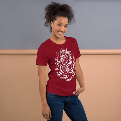 Flames Dragon, unisex t-shirt