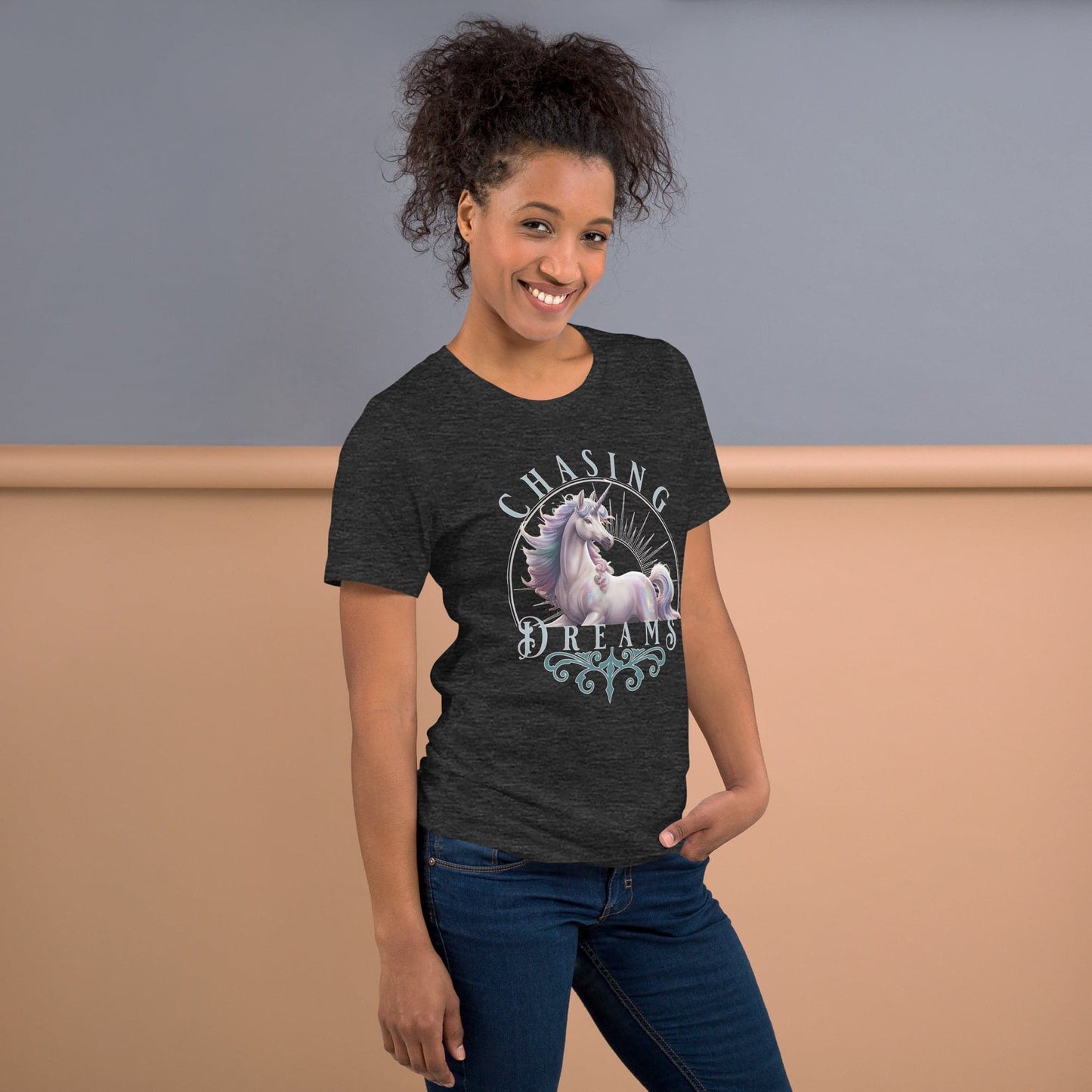 Chasing Dreams, Unicorn, unisex t-shirt