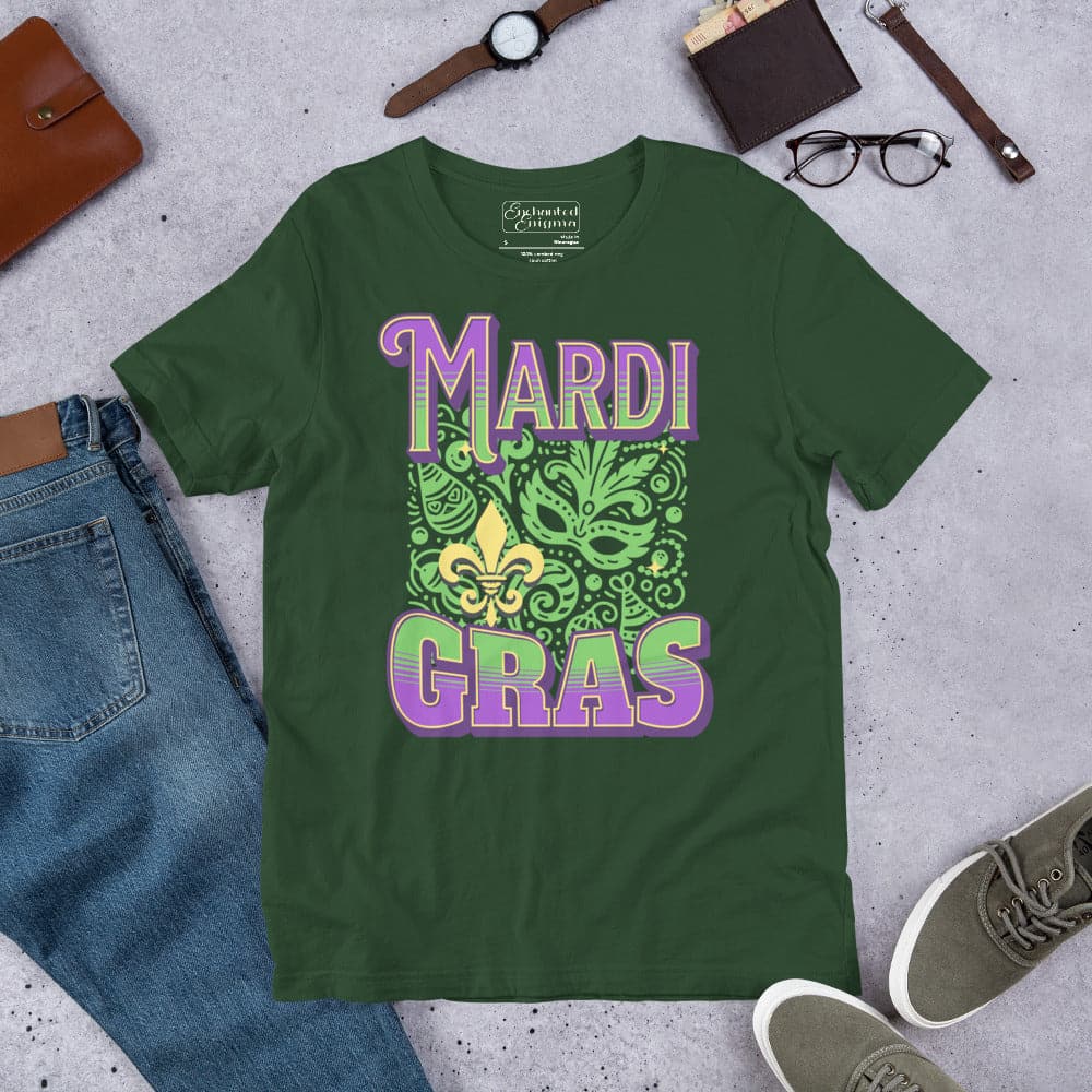 Mardi Gras unisex t-shirt - Enchanted Enigma #