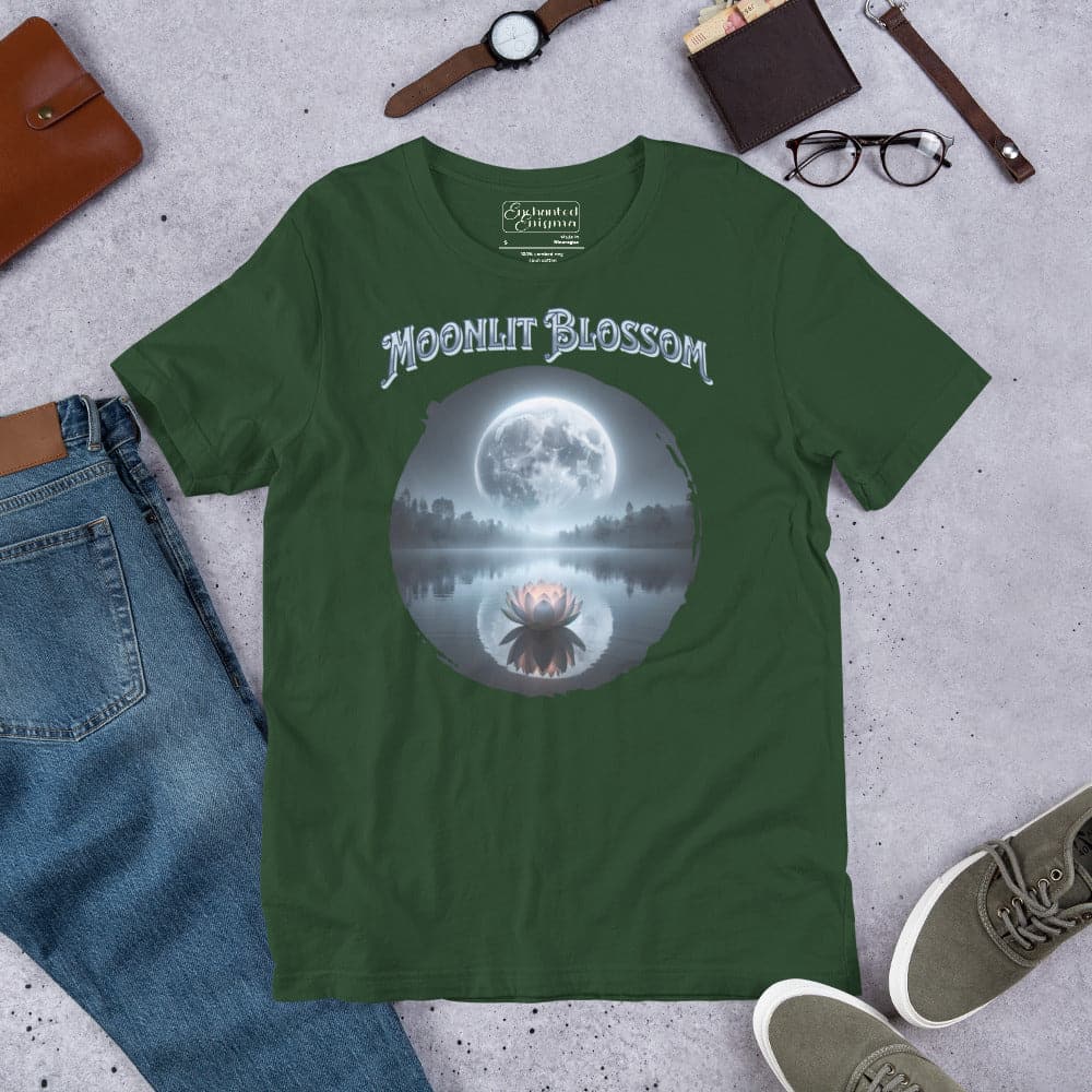 Místico iluminado por la luna, camiseta unisex