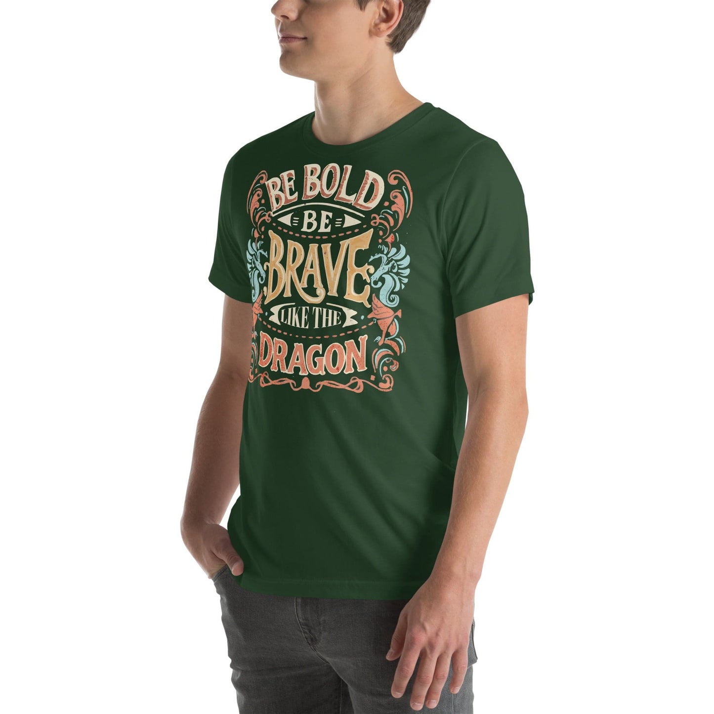 Be bold be brave like the dragon unisex t-shirt - Enchanted Enigma #